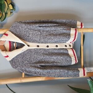 Roots Cabin Sweater W Patch Elbows